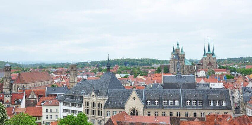 Blick über Erfurt