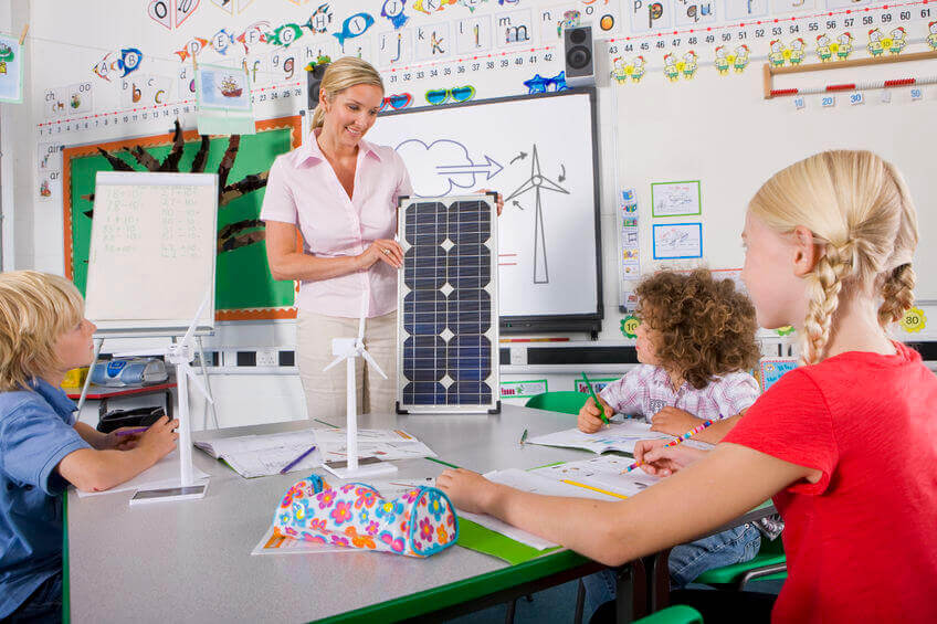 Solar wird in der Schule erklärt Solar in der Schule