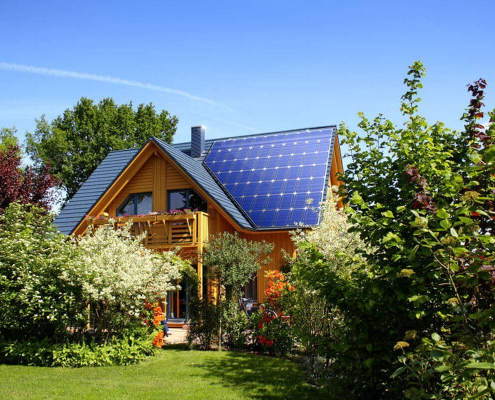 Foto von einem Energieeffizienzhaus