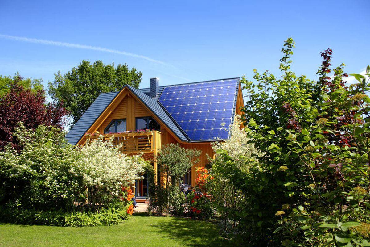 Foto von einem Energieeffizienzhaus