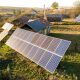Photovoltaikanlage im Dorf