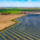 Solarmodule auf Agrarland in Niedersachsen zur Förderung erneuerbarer Energien