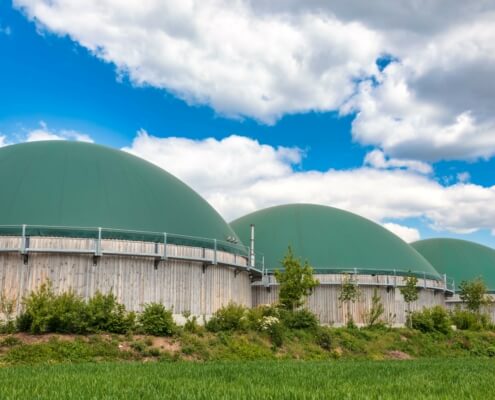Symbolbild einer Biogasanlage im Kontext der kommunalen Energieplanung