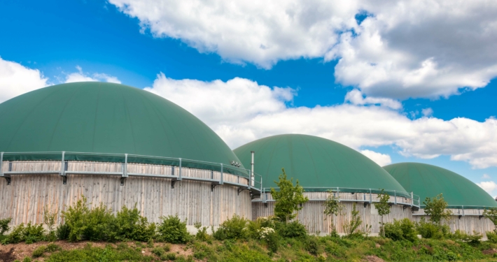 Symbolbild einer Biogasanlage im Kontext der kommunalen Energieplanung
