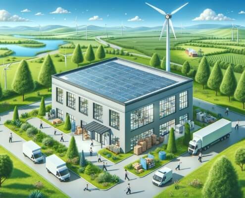 Energieeffizienter, umweltfreundlicher Betrieb