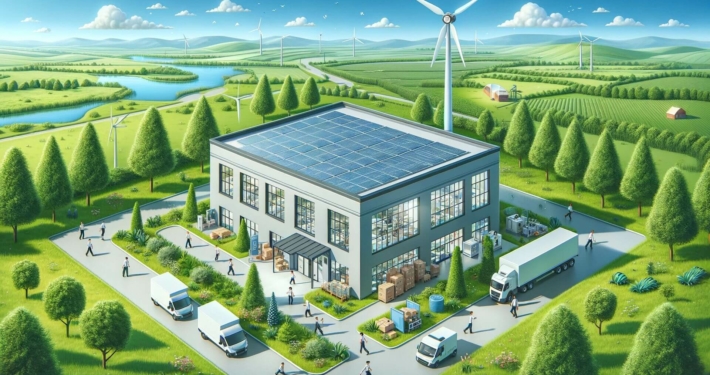 Energieeffizienter, umweltfreundlicher Betrieb