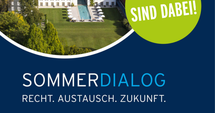 Hinweisgrafik zum SommerDialog 2025 in Bad Driburg mit Veranstaltungsdatum und Austragungsort