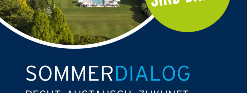 Hinweisgrafik zum SommerDialog 2025 in Bad Driburg mit Veranstaltungsdatum und Austragungsort
