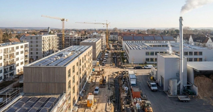 Energetische Quartierssanierung mit Photovoltaik und Nahwärmenetz im Rahmen des KfW-Programms 432