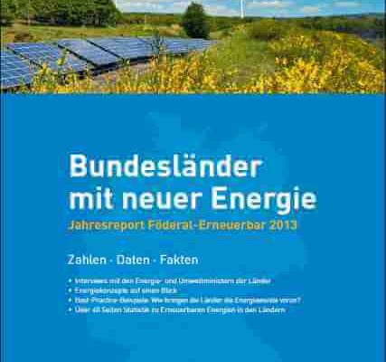 Cover Jahresreport 2013 Föderal Erneuerbare
