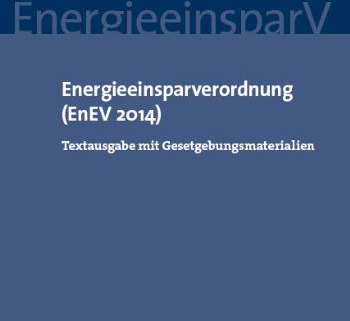 Energieeinsparverordnung EnEV 2014 Cover
