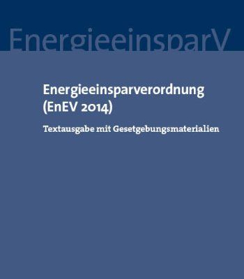 Energieeinsparverordnung EnEV 2014 Cover
