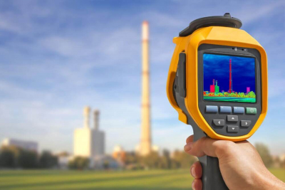 Thermografie einer Fabrik der Industrie