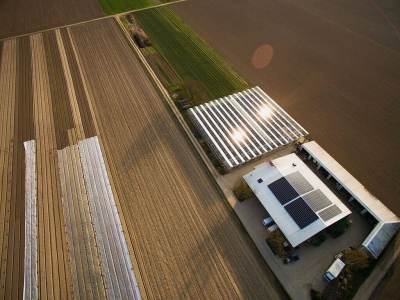 Landwirtschaftlicher Betrieb mit erneuerbaren Energien