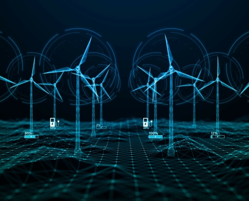 Erneuerbare Energieanlage und Digitalisierung