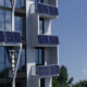 Photovoltaik-Balkonkraftwerk an Mehrfamilienhaus